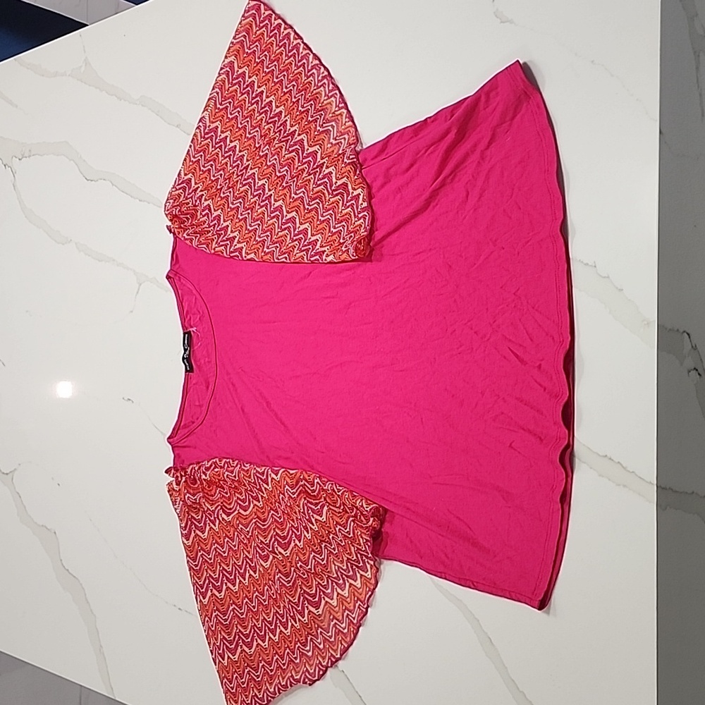 Woman's pink blouse